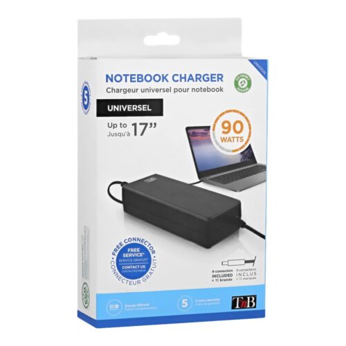 TNB Universal Power Supply For Notebooks Up To 17p Compatible With Most 19V Powered Notebooks 90W Max 9 Adapters