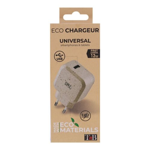 TNB USB Eco-friendly Wall Charger 2.4A Sand
