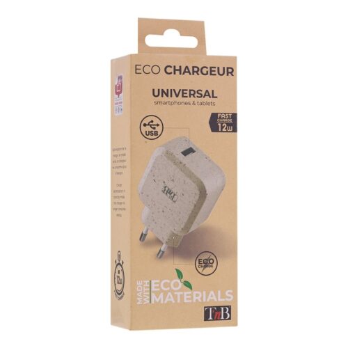 TNB USB Eco-friendly Wall Charger 2.4A Sand