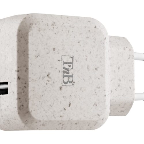 TNB USB Eco-friendly Wall Charger 2.4A Sand