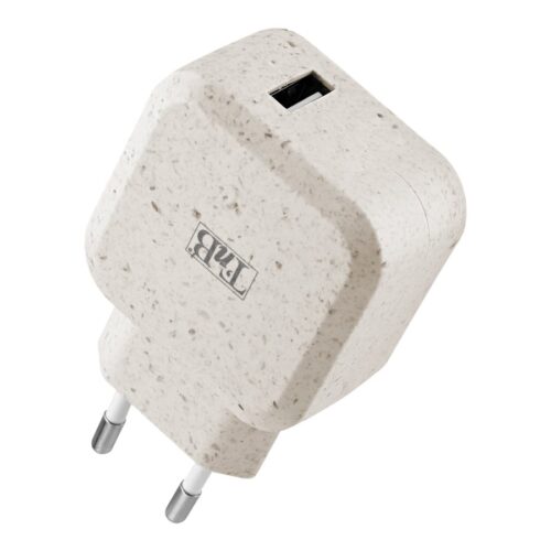 TNB USB Eco-friendly Wall Charger 2.4A Sand