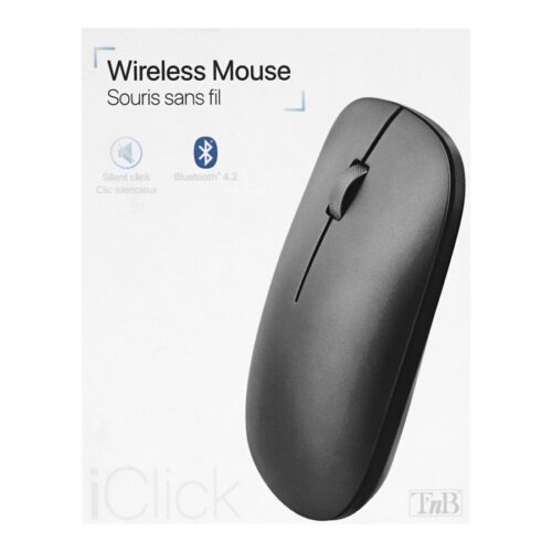 TNB Wireless Mac Mouse Dual Receiver Combine Elegance And Performance Smooth Sculpted And Metal Wheel Design
