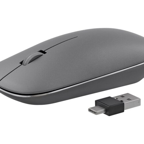 TNB Wireless Rechargeable Mouse Usb-C Aluinium Body And Scroll Magnetic Top Cover Triple Connect Bluetooth + 2.4Ghz Usb-A