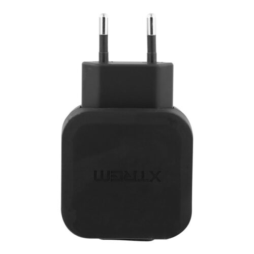 TNB XTREMWORK 30W Mains 2 USB Charger Black