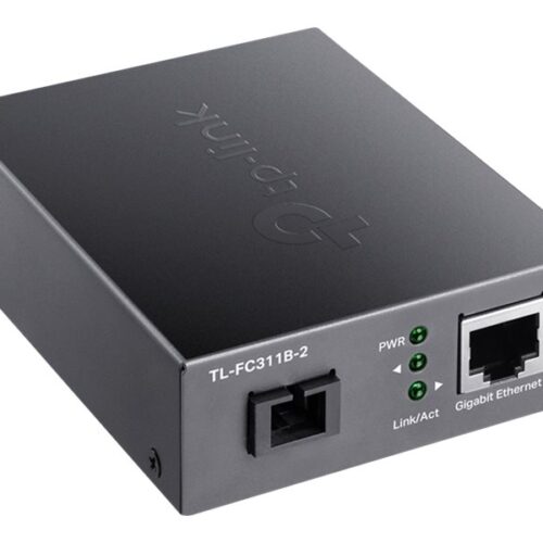 TP-LINK 10/100/1000Mbps RJ45 to 1000Mbps Single-mode SC WDM Bi-Directional Fiber Converter