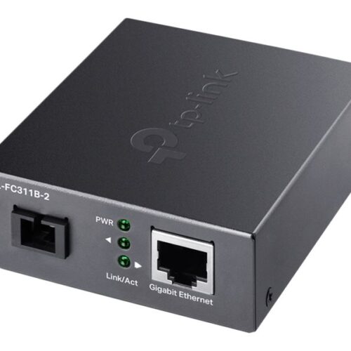 TP-LINK 10/100/1000Mbps RJ45 to 1000Mbps Single-mode SC WDM Bi-Directional Fiber Converter