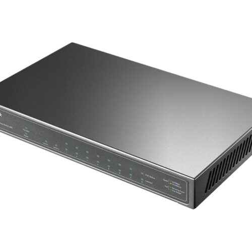 TP-LINK 10-Port Gigabit PoE+ Switch 8 Gigabit PoE+ Ports 1 Gigabit RJ45 Ports and 1 Gigabit SFP Slots 802.3at/af 63W PoE Power