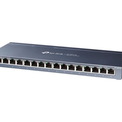 TP-LINK 16-Port Gigabit Desktop Switch RJ45 Ports Desktop Steel Case