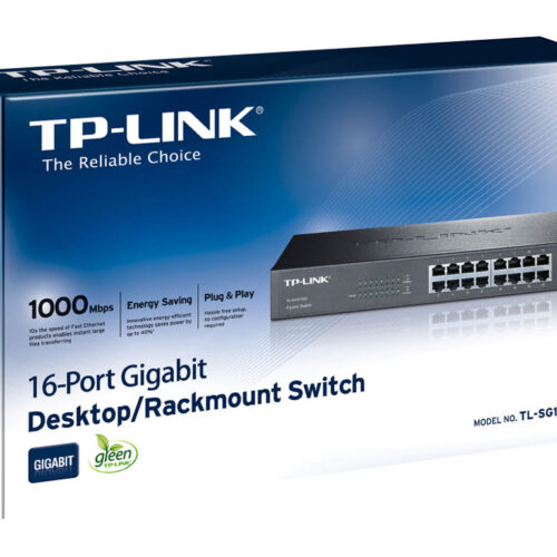 TP-LINK 16port Gigab. ECO-Switch 19in