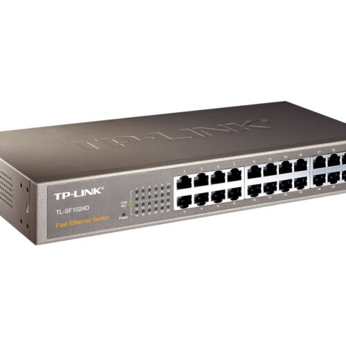 TP-LINK 24-port 10/100M Switch 24 10/100M RJ45 ports 13-inch steel case