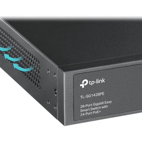 TP-LINK 28-Port Gigabit Easy Smart Switch with 24-Port PoE+