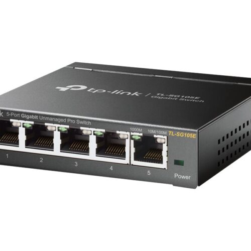TP-LINK 5-Port Gigabit Desktop Easy Smart Switch 10/100/1000Mbps RJ45 ports MTU/Port/Tag-based VLAN QoS IGMP Snooping