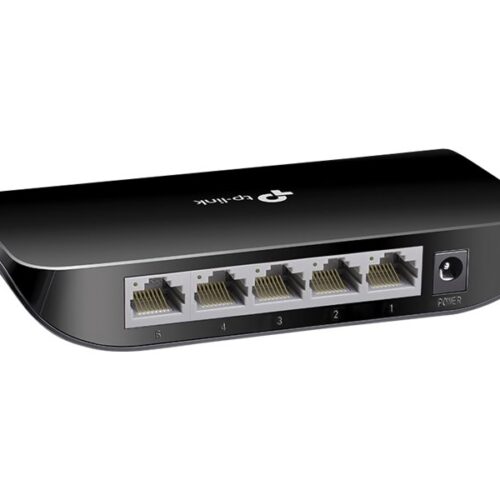 TP-LINK 5-Port-Gigabit-Desktop-Switch – 5x 10/100/1000MBit/s-RJ45-Ports – plastic case (new Design) – V6.0