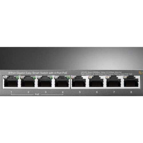 TP-LINK 8-Port Gigabit Desktop PoE Easy Smart Switch, 8 Gigabit RJ45 Ports inkl. 4 PoE Ports, 55W PoE Gesamtleistung
