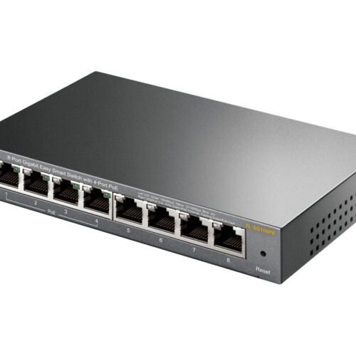 TP-LINK 8-Port Gigabit Desktop PoE Easy Smart Switch, 8 Gigabit RJ45 Ports inkl. 4 PoE Ports, 55W PoE Gesamtleistung