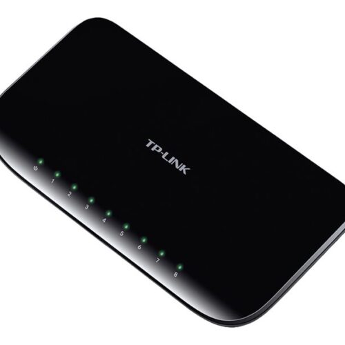 TP-LINK 8-Port-Gigabit-Desktop-Switch – 8x 10/100/1000MBit/s-RJ45-Ports – plastic case (new Design) – V6.0