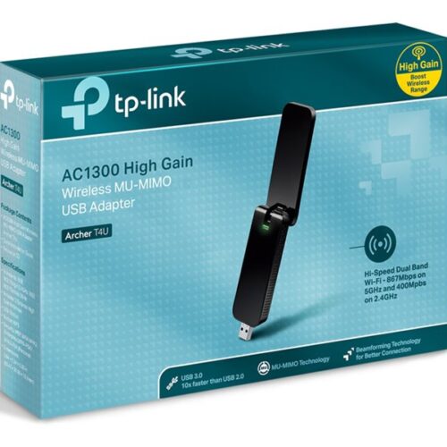 TP-Link AC1200 Wireless Dual Band USB 3.0 Adapter 1200Mbps USB3.0/2.0 300Mbps at 2.4Ghz + 900Mbps at 5Ghz 802.11a/b/g/n/ac, WPA2/WPA