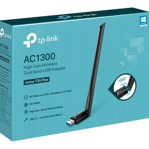 TP-LINK AC1300 High Gain Wi-Fi Dual Band USB Adapter