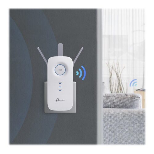 TP-LINK AC1750 Dual Band Wireless Wall Plugged Range Extender Qualcomm 1300Mbps at 5Ghz + 450Mbps at 2.4Ghz 802.11ac/a/b/g/n
