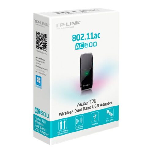 TP-LINK AC600 Dual Band Wireless USB Adapter MTK 1T1R 433Mbps at 5Ghz + 150Mbps at 2.4Ghz 802.11ac/a/b/g/n USB 2.0