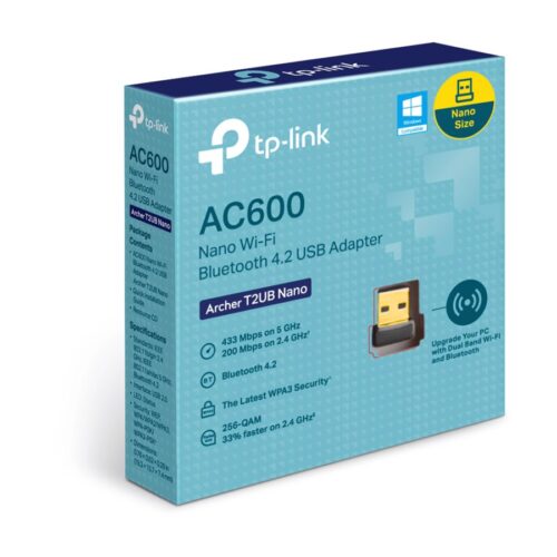 TP-LINK AC600 Nano Dual Band Wi-Fi Bluetooth 4.2 USB Adapter