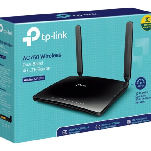 TP-LINK AC750 Wireless Dual Band 4G LTE Router build-in 4G LTE modem 802.11b/g/n/ac