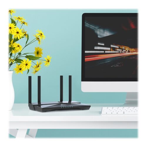 TP-LINK Archer AX1500 Wi-Fi 6 Router Broadcom 1.5GHz Tri-Core CPU 1201Mbps at 5GHz+300Mbps at 2.4GHz 5 Gigabit Ports