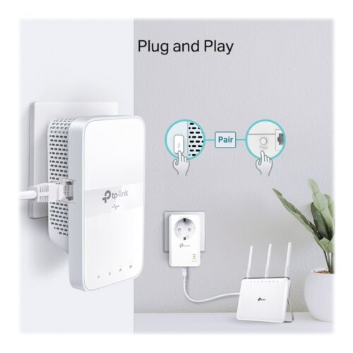 TP-LINK AV1000 Gigabit Powerline AC1200 Wi-Fi KitTP-LINK AV1000 Gigabit Powerline AC1200 Wi-Fi Kit (2 CPL)