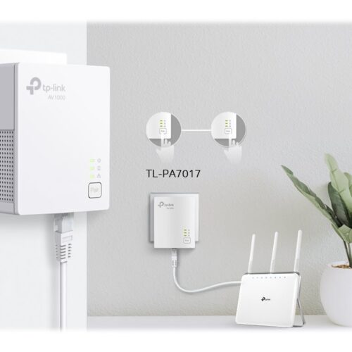 TP-LINK AV1000 Powerline Starter Kit 1 Gigabit Port 1000Mops Powerline