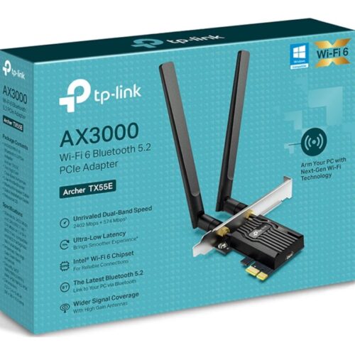 TP-LINK AX3000 Dual Band Wi-Fi 6 Bluetooth PCI Express Adapter
