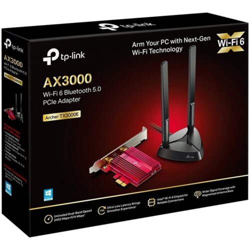 TP-LINK AX3000 Wi-Fi 6 Bluetooth 5.0 PCIe Adapter