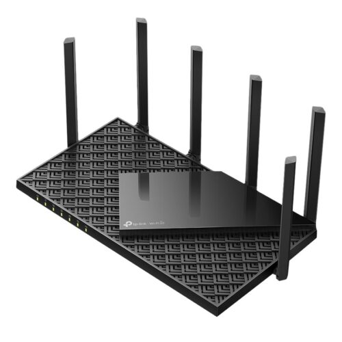 TP-LINK AX5400 Tri-Band Wi-Fi 6E Router 574Mbps at 2.4GHz + 2402Mbps at 5GHz + 2402Mbps at 6GHz 6x Antennas Broadcom 1.7GHz Quad CPU