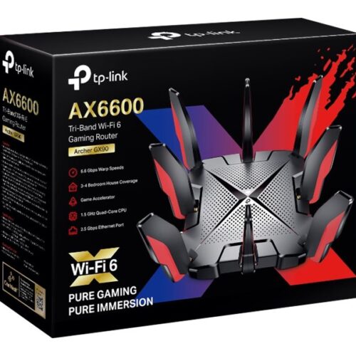 TP-LINK AX6600 Tri-Band Wi-Fi 6 Gaming Router 574Mbps at 2.4GHz