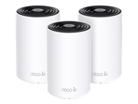 TP-LINK AXE5400 Whole Home Mesh Wi-Fi 6E System Tri-Band 574Mbps at 2.4GHz + 2402Mbps at 5GHz + 2402Mbps at 6GHz