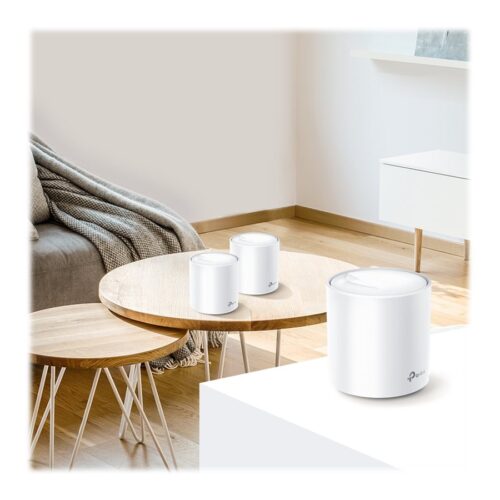 TP-LINK Deco X60 AX3000 Wi-Fi 6 Whole-Home Mesh System 2-pack Quad-core CPU 2x GE RJ45 4xint.antennas MU-MIMO