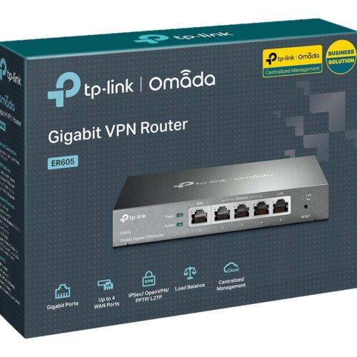 TP-LINK ER605 GLAN Multi WAN VPN router GE WAN Port + 3xGE WAN/LAN Ports + GE LAN Port Omada SDN