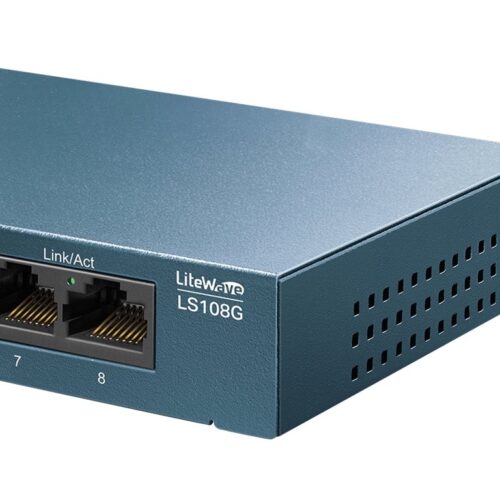 TP-LINK LiteWave 8-Port Gigabit Desktop Switch 8 Gigabit RJ45 Ports Desktop Steel Case