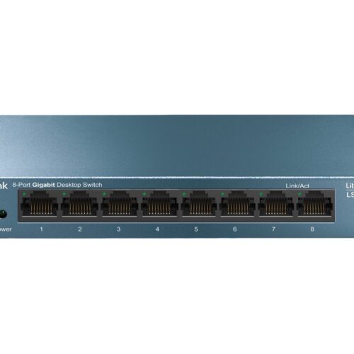 TP-LINK LiteWave 8-Port Gigabit Desktop Switch 8 Gigabit RJ45 Ports Desktop Steel Case