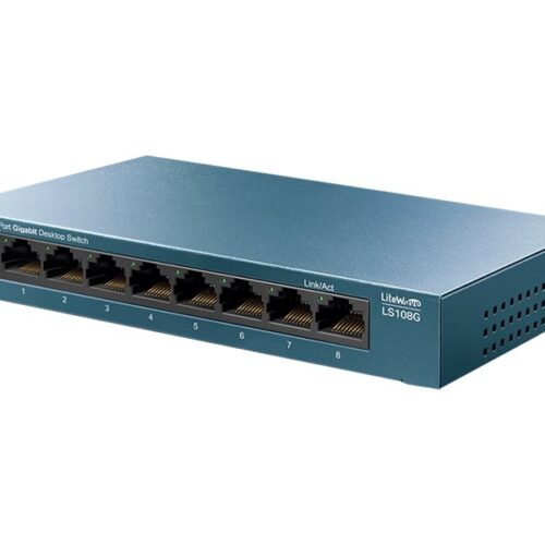 TP-LINK LiteWave 8-Port Gigabit Desktop Switch 8 Gigabit RJ45 Ports Desktop Steel Case