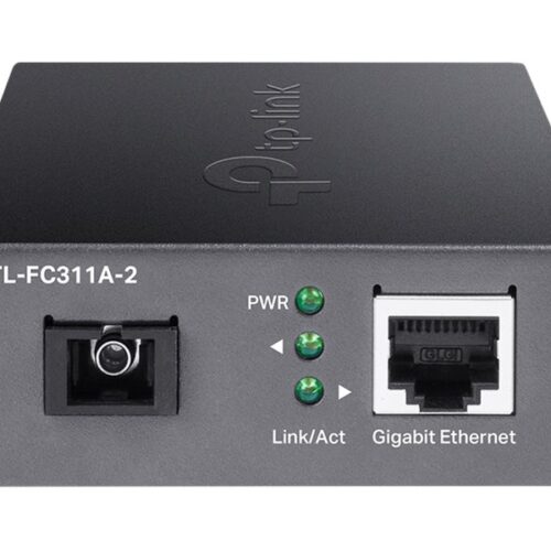 TP-LINK Omada 10/100/1000 Mbps RJ45 to 1000 Mbps Single-mode SC WDM Bi-Directional Fiber Converter