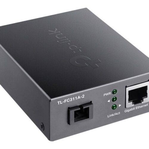 TP-LINK Omada 10/100/1000 Mbps RJ45 to 1000 Mbps Single-mode SC WDM Bi-Directional Fiber Converter