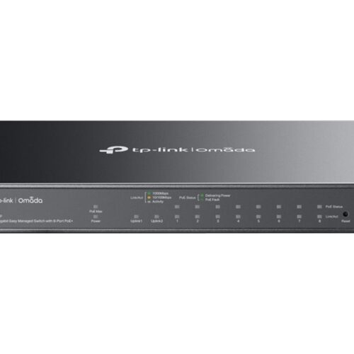 TP-LINK Omada 10-Port Gigabit Easy Managed Switch with 8-Port PoE+