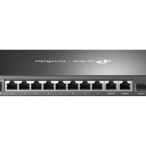 TP-LINK Omada 8-Port 10/100Mbps + 3-Port Gigabit Desktop Switch with 8-Port PoE+