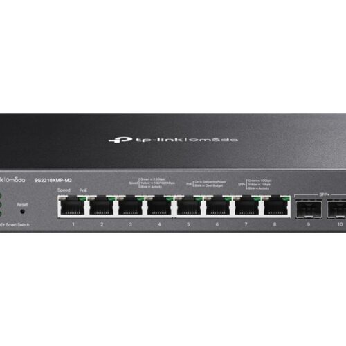 TP-LINK Omada 8-Port 2.5GBASE-T and 2-Port 10GE SFP+ Smart Switch with 8-Port PoE+
