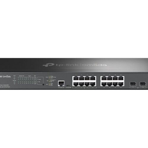 TP-LINK SG3218XP-M2 Omada 16-Port 10GE SFP+ L2+ managed Switch 8x 2.5G PoE+ 8x 2.5G Non-PoE 2x 10G SFP+ 1x RJ45/Micro-USB Console
