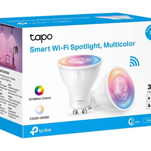 TP-LINK Smart Wi-Fi Spotlight Dimmable 2-Pack 2.4GHz IEEE 802.11b/g/n GU10 Base 220-240V 50/60Hz 350lm 3.7W 2.200K 6.500K