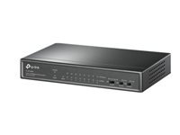 TP-LINK TL-SF1009P PoE+ Switch 8x 10/100Mbps PoE+ + 1x RJ45 10/100 Non-PoE 65W 802.3at/af Desktop Steel Case