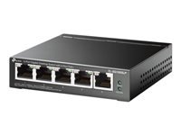 TP-LINK TL-SG1005LP 5-Port Gigabit Desktop Steel Case Switch with 4-Port PoE+ 40W PoE budget