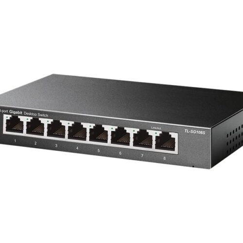 TP-LINK TL-SG108S 8-Port Desktop Gigabit Ethernet Switch Steel Case