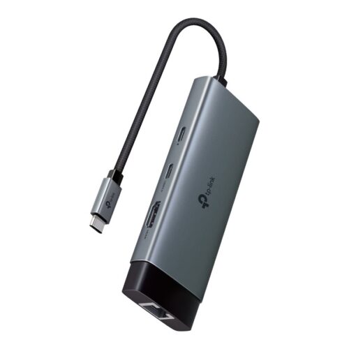 TP-LINK USB Type-C 6-Port Hub 1x USB-C Connector 1x HDMI 4K 60Hz Port 1x USB-C PD 100W Port 1x RJ45 1000Mbps Port